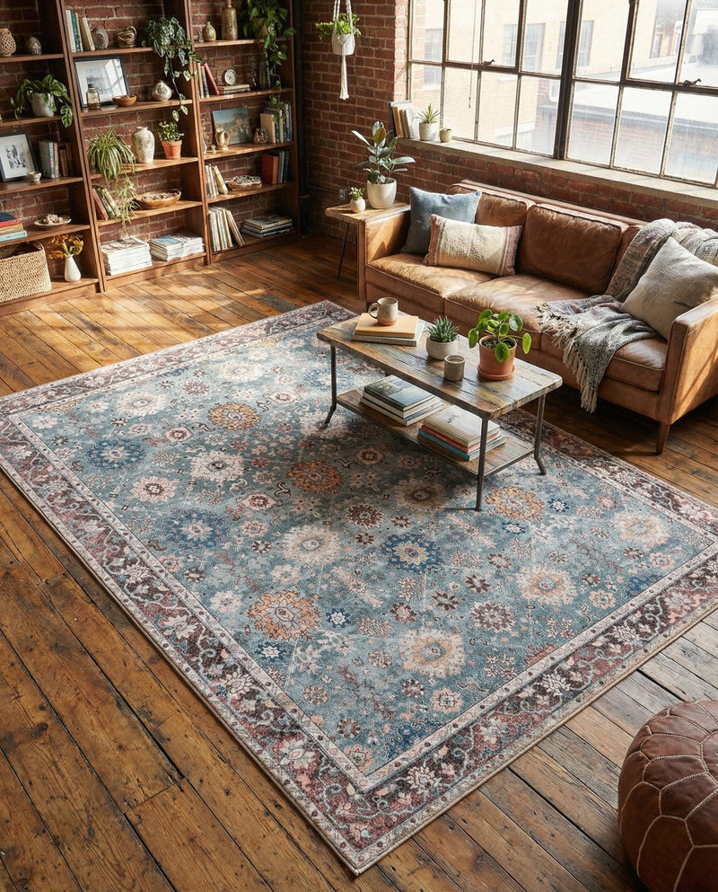 Heritage Elegance Collection Area Rug -  Himeji Rectangle Green  lifestyle 36