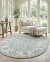 Adriana Terrace Collection Area Rug -  Positano (Aqua) Oval Aqua  lifestyle 40