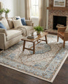 Mykonos Manor Collection Area Rug - Delos Rectangle Blue  lifestyle 41