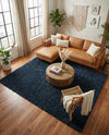 Eternal Plush Oasis Collection Area Rug -  Tranquility (Cobalt) Rectangle Cobalt  lifestyle 21