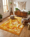 Riviera Elegance Collection Area Rug -  Menton (Orange) Rectangle Orange  lifestyle 14