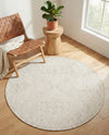 Tribal Terrace Treasures Collection Area Rug - Mayan Marina (Light Gray) Round Light Gray  lifestyle 28