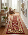 Jaipur Elegance Collection Area Rug -  Nahargarh (Red) Runner Red  lifestyle 42