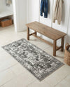 Riviera Elegance Collection Area Rug -  Menton (Gray) Runner Gray  lifestyle 76