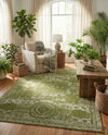 Dover Terrace Collection Area Rug -  Lagoon (Green) Rectangle Green  lifestyle 18