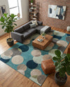 Chromatic Oasis Collection Area Rug -  Zephyr Rectangle Blue  lifestyle 31