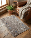 Zagros Shades Collection Area Rug -  Yasuj Rectangle Gray Brown  lifestyle 7