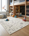 Wonder Tykes Collection Area Rug -  Jigsaw Rectangle Ivory  lifestyle 23