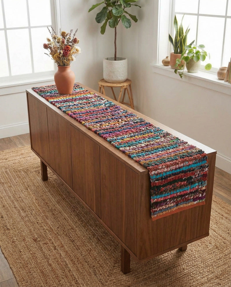 Woven Udaipur Collection Area Rug - Jaipur Table Runner Multi  lifestyle 58