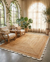 Serenity Braided Jute Collection Area Rug - Seaside Rectangle Natural and Ivory  lifestyle 34