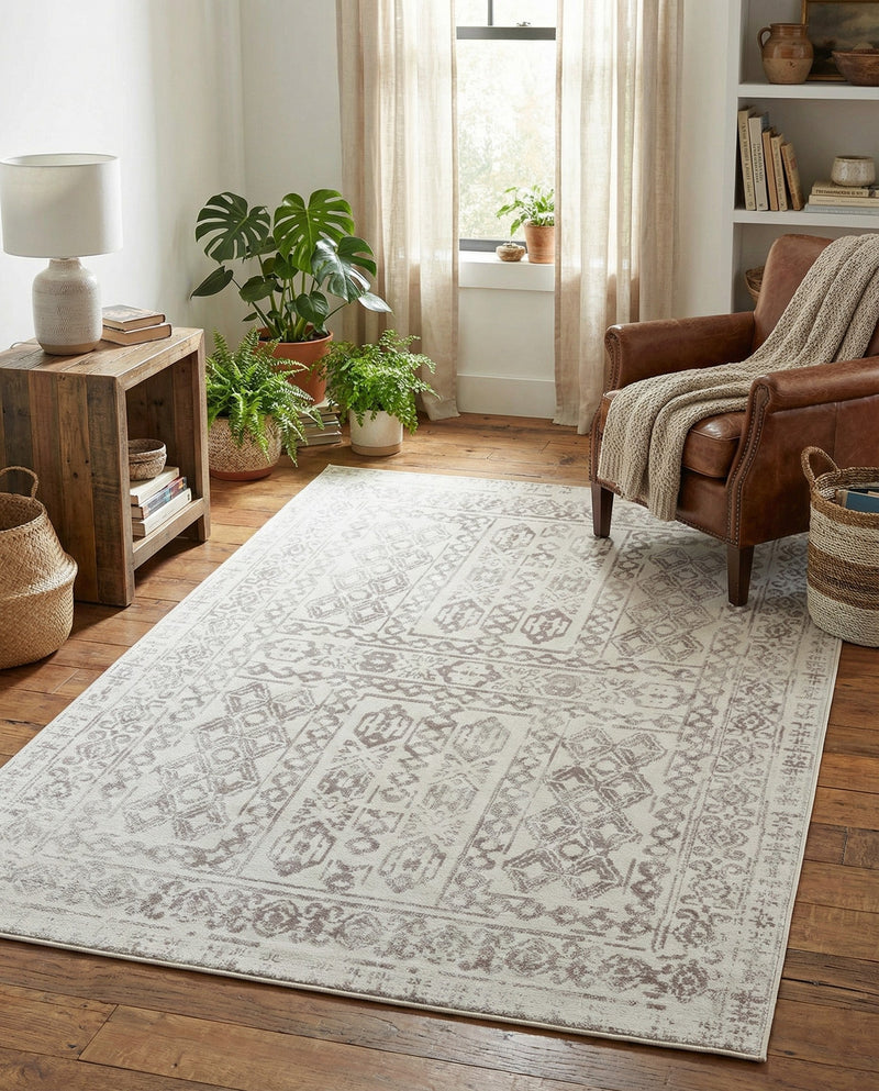 Cambridge Classics Collection Area Rug - Trinity (Cream) Rectangle Cream  lifestyle 16