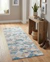 Dresden Elegance Collection Area Rug - Meissen Runner Blue  lifestyle 48