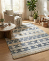 Cotton Punjab Passage Collection Area Rug - Amritsar Rectangle Ivory  lifestyle 12
