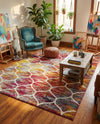 Trellis Mosaic Collection Area Rug -  Pergolatown (Multi) Rectangle Multi  lifestyle 21