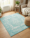Georgetown Rugs Collection Area Rug - Dupont (Aqua) Square Aqua  lifestyle 42