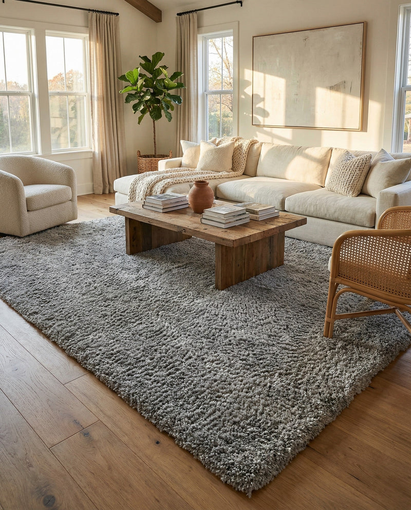Alpine Plush Collection Area Rug - Verbier Rectangle LGrey  lifestyle 47