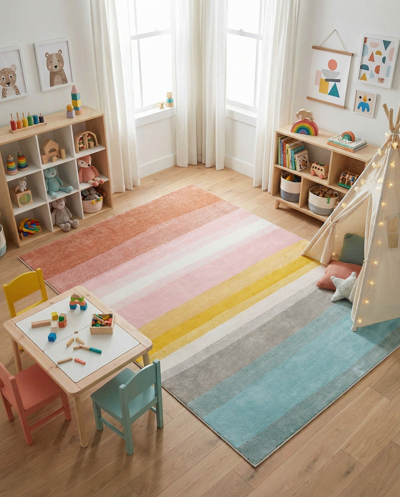 Wonder Tykes Collection Area Rug -  Dreamland Rectangle Multi  lifestyle 40
