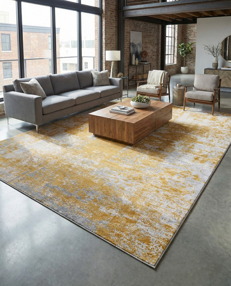 Bloomsbury Elegance Collection Area Rug -  Belgravia Rectangle Yellow  lifestyle 32