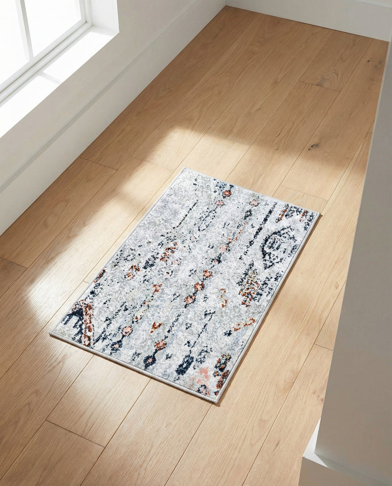 Aegean Elegance Washables Collection Area Rug -  Zakynthos Rectangle Ivory Gray  lifestyle 53