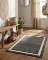 Studio Haven Collection Area Rug -  Alcove (Black) Rectangle Black  lifestyle 13