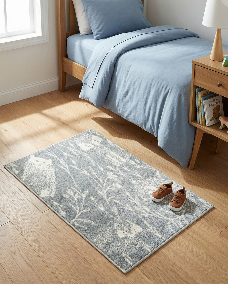 Wonder Tykes Collection Area Rug -  Quirky Rectangle Gray  lifestyle 16