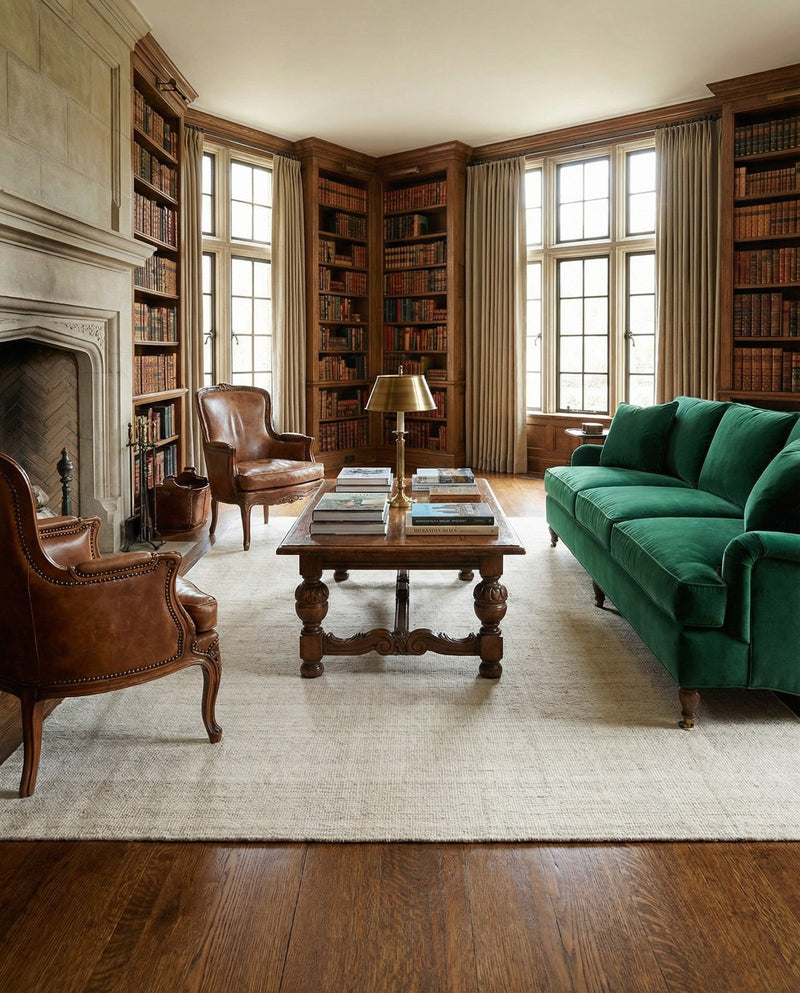 Berkshire Estate Collection Area Rug - Windsor (Vanilla Bean) Rectangle Vanilla Bean  lifestyle 14