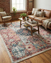 Savannah Elegance Collection Area Rug -  Azalea Rectangle Pink  lifestyle 23