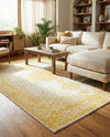 Dover Terrace Collection Area Rug - Marina (Yellow) Rectangle Yellow  lifestyle 7
