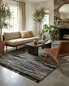 Savannah Jute Collection Area Rug - Nantucket Rectangle Navy Blue and Ivory  lifestyle 8