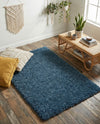 Alpine Plush Collection Area Rug - Verbier Rectangle Dblue  lifestyle 50
