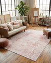 Cambridge Classics Collection Area Rug -  Magdalene (Pink) Rectangle Pink  lifestyle 15