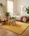 Alpine Plush Collection Area Rug - Verbier Rectangle Yellow  lifestyle 51