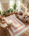 Sahara Chic Collection Area Rug -  Casablanca Rectangle Pink  lifestyle 11