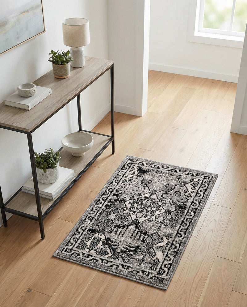 Horizon Collection Area Rug - Dawn Rectangle Gray  lifestyle 49