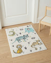 Wonder Tykes Collection Area Rug -  Spatter Rectangle Ivory  lifestyle 5