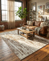 Coastal Haven Collection Area Rug -  Pelican Rectangle Ivory  lifestyle 33