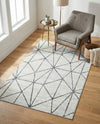 Garden Maze Retreat Collection Area Rug -  Arborlane Rectangle White  lifestyle 14