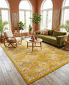 Brighton Terrace Collection Area Rug -  Rottingdean (Yellow) Rectangle Yellow  lifestyle 3