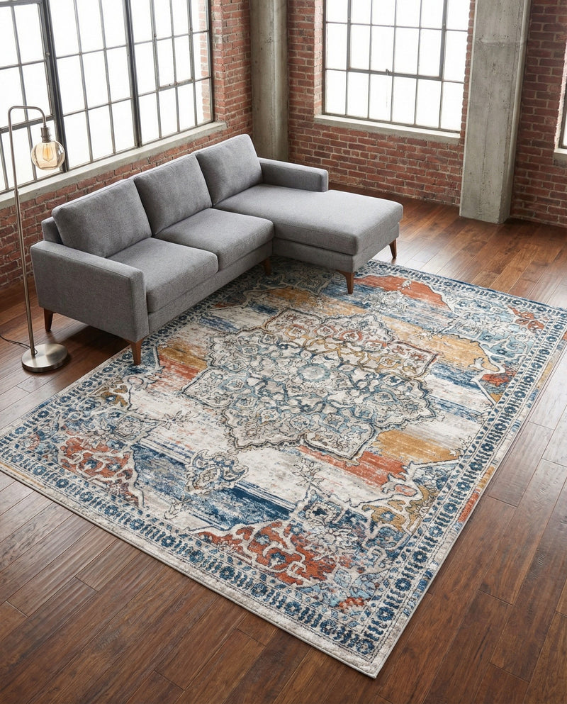 Mykonos Manor Collection Area Rug -  Tinos (Multi) Rectangle Multi  lifestyle 14