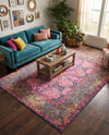 Maranta Collection Area Rug - Paramaribo Rectangle Pink  lifestyle 5