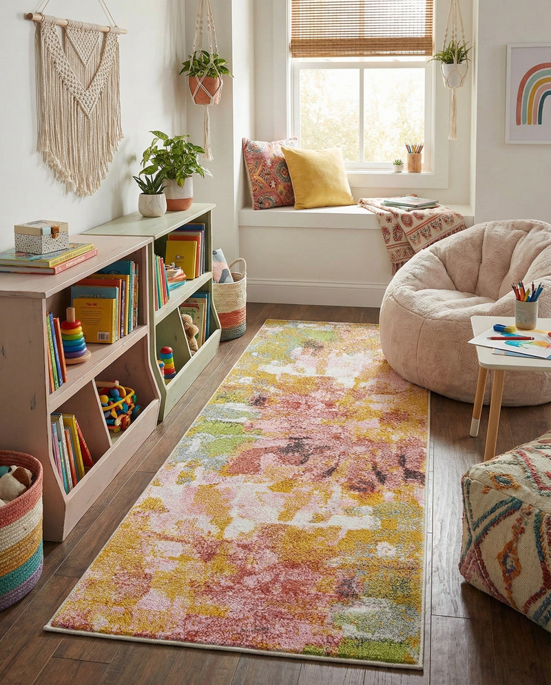 Wonder Tykes Collection Area Rug -  Flutter Runner Multi  lifestyle 32