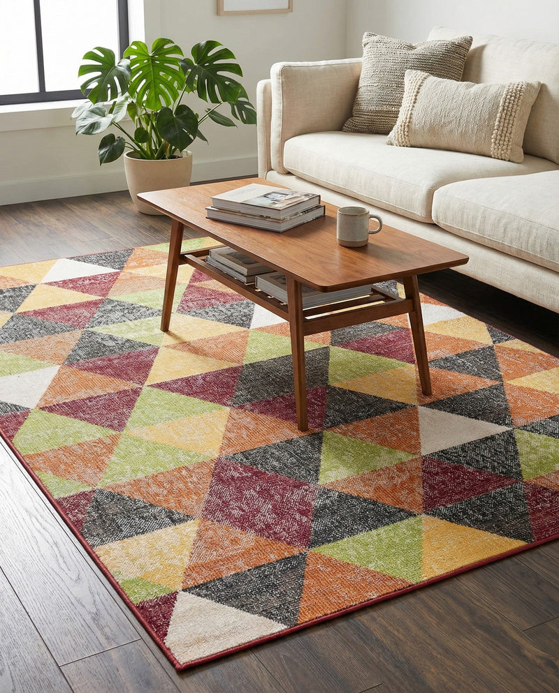 Seville Elegance Collection Area Rug -  Malaga Rectangle Multi  lifestyle 31