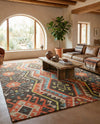 Savannah Threads Collection Area Rug - Yosemite Rectangle Multi  lifestyle 4