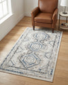 Savannah Elegance Collection Area Rug -  Tybee (Gray Blue) Rectangle Gray Blue  lifestyle 22