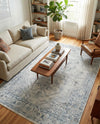 Coastal Haven Collection Area Rug -  Marina Rectangle Gray  lifestyle 17