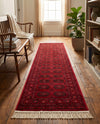 Samarkand Elegance Collection Area Rug -  Fergana Runner Red  lifestyle 33