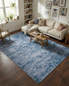 Sahara Essence Collection Area Rug - Oasis (Blue) Rectangle Blue  lifestyle 17