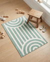 Wonder Tykes Collection Area Rug -  Joydale Rectangle Soft Green  lifestyle 34