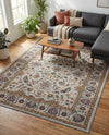 Casablanca Tapestry Collection Area Rug -  Marrakech (Cloud Gray) Rectangle Cloud Gray  lifestyle 14