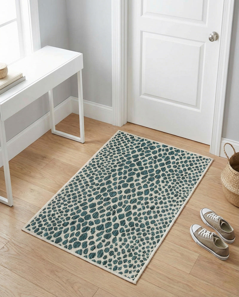 Urban Oasis Rugs Collection Area Rug -  Terrace (Teal) Rectangle Teal  lifestyle 26